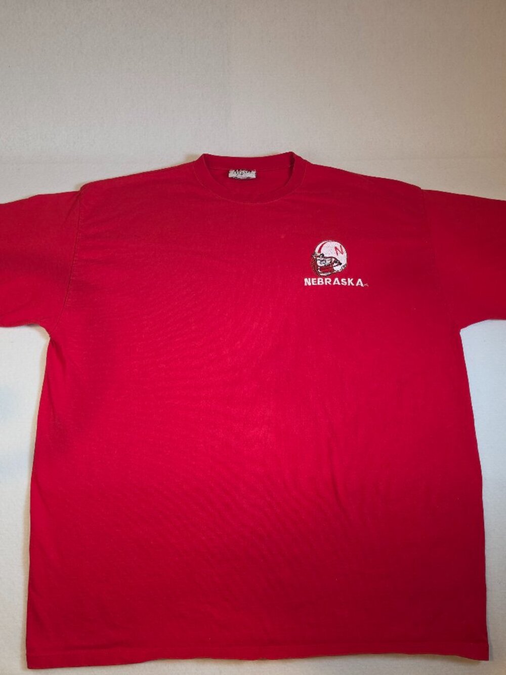 Vintage Team Edition Apparel Nebraska Cornhuskers Red Embroidered Helmet Logo